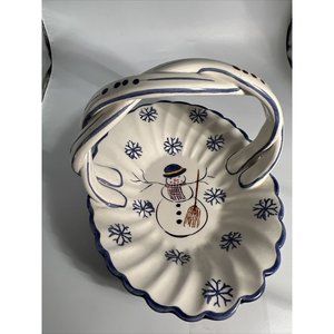 RCCI Portugal Christmas Snowman Snowflake W/ Broom Braided Handle Perfect